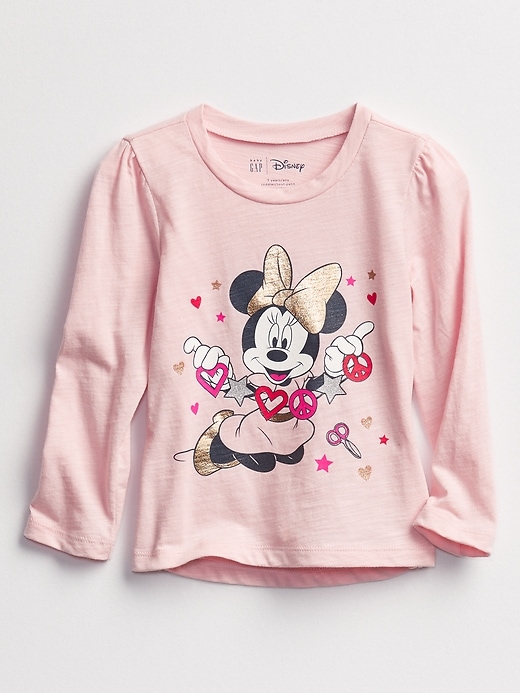 View large product image 1 of 1. babyGap &#124 Disney Minnie Mouse Puff Sleeve Graphic T-Shirt