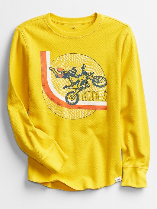 View large product image 1 of 1. Kids Thermal Graphic T-Shirt