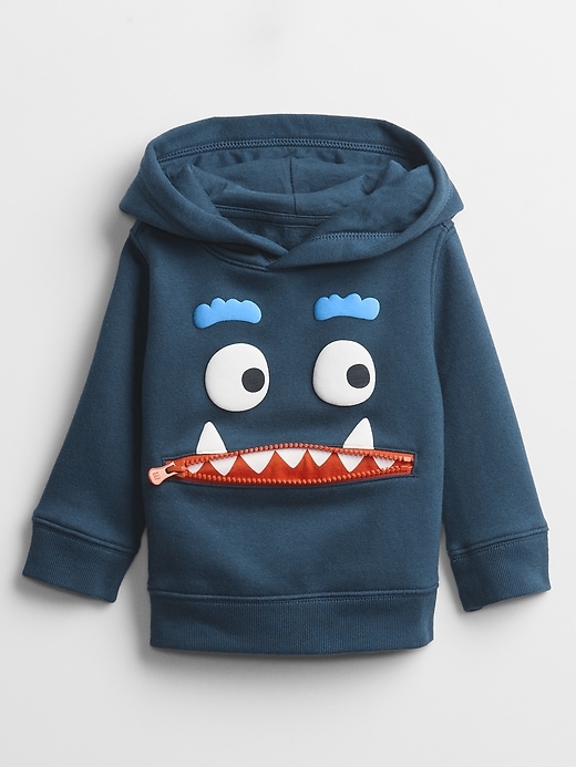Image number 2 showing, Toddler 3D Monster Hoodie Sweatshirt