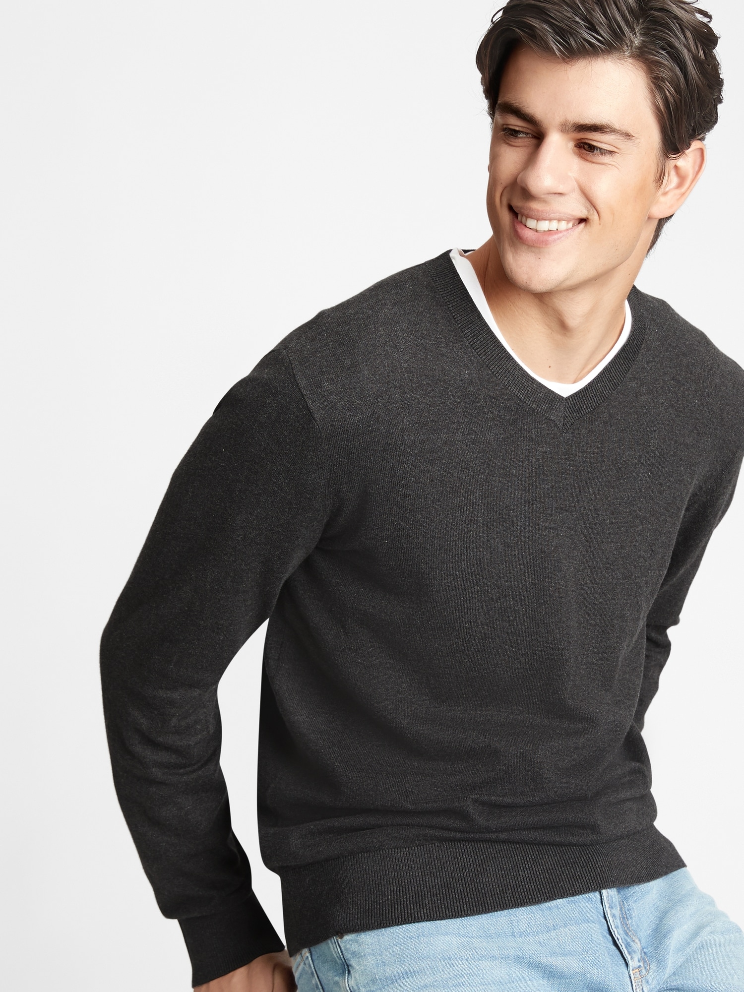 gap mens v neck sweater