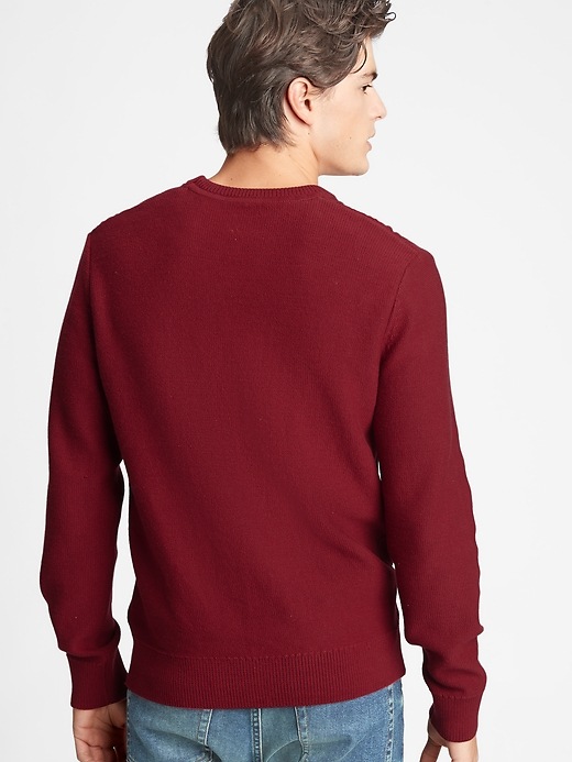 View large product image 2 of 3. Cable-Knit Crewneck Sweater