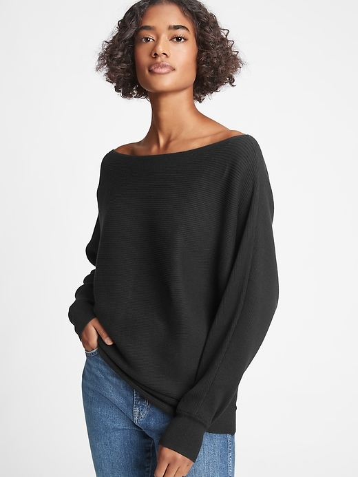 View large product image 1 of 1. Off-Shoulder Sweater