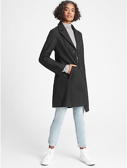 gap factory wool blend coat