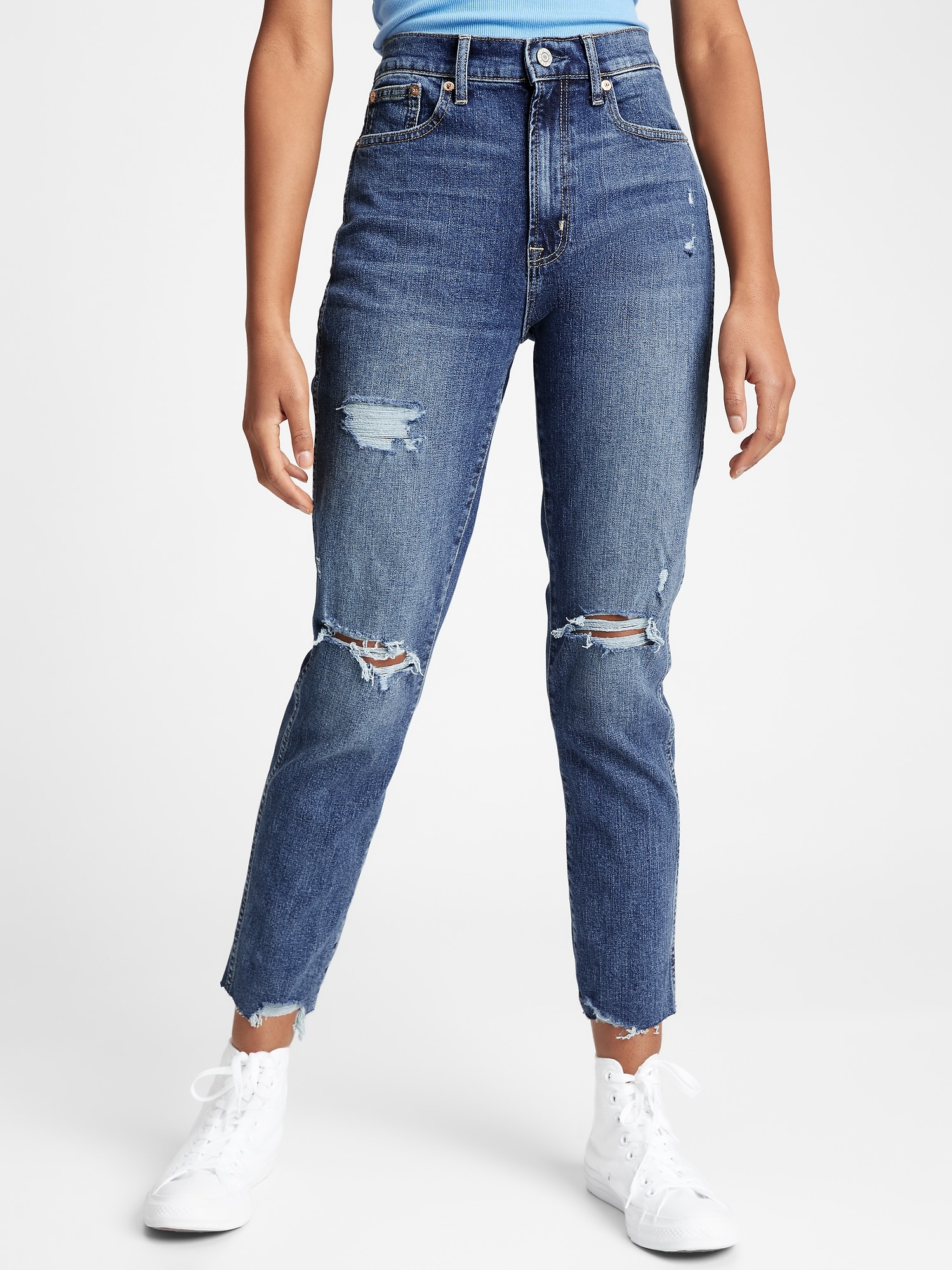 high waisted jeans gap