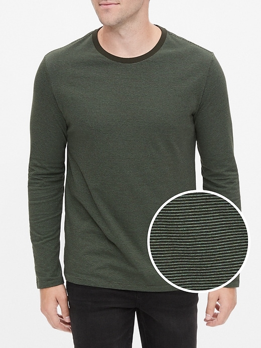 Image number 1 showing, Everyday Micro Stripe T-Shirt