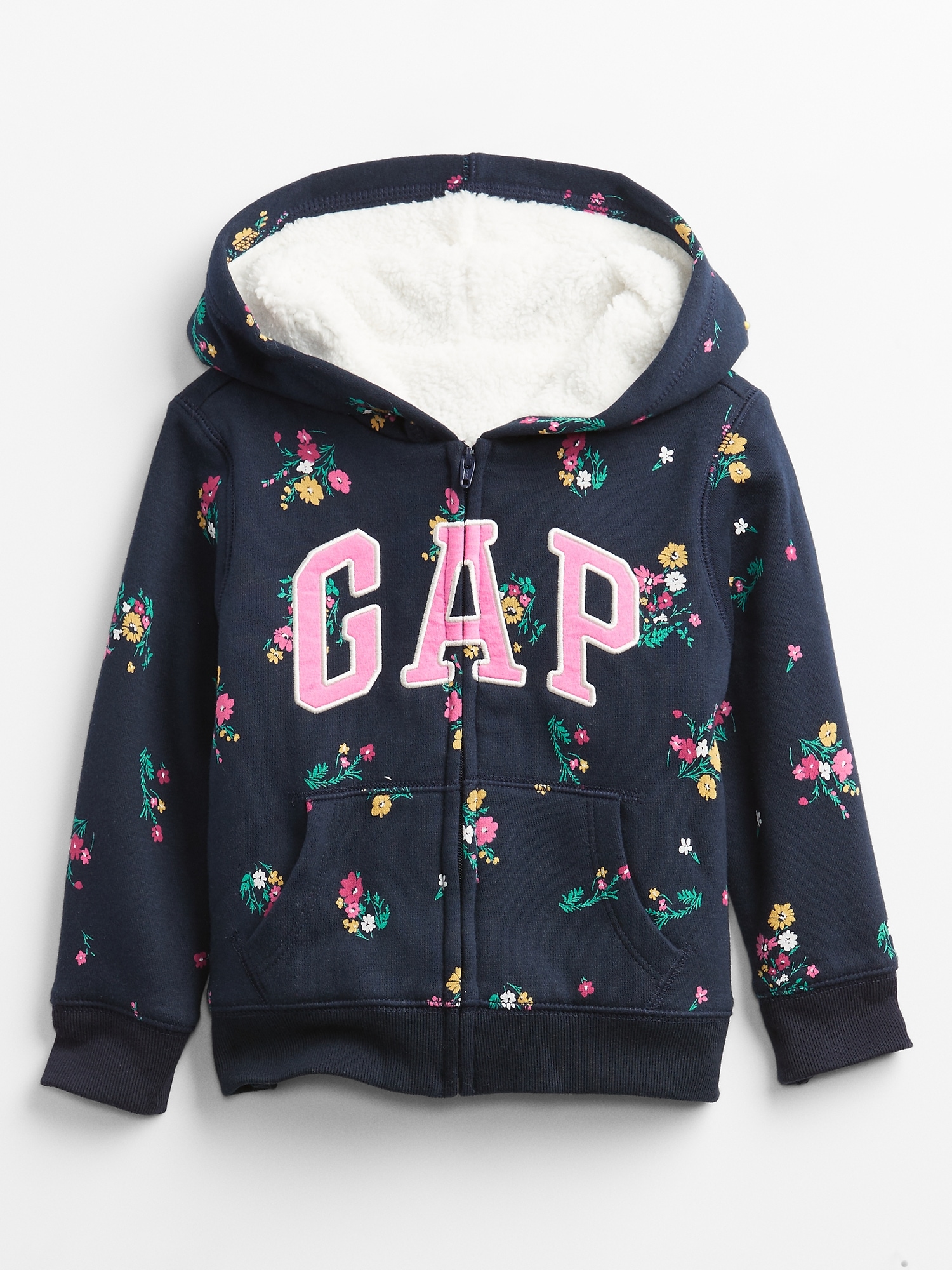 Sherpa hoodie toddler girl top