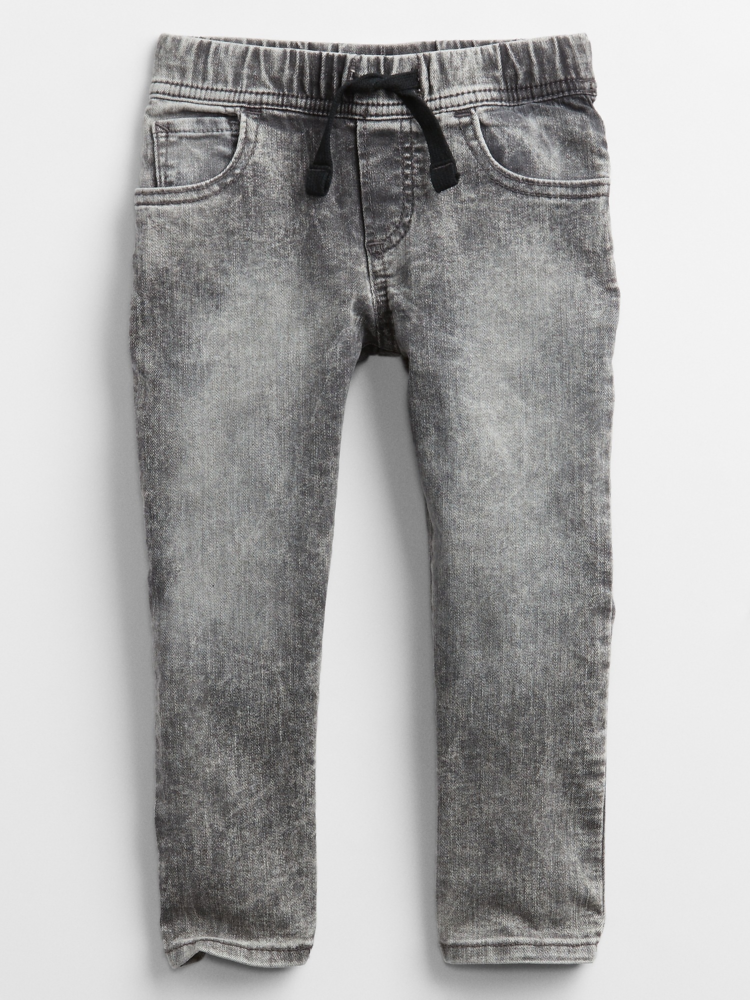 white stretch pull on jeans