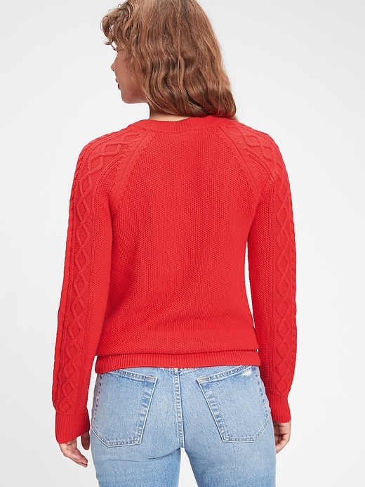 Image number 2 showing, Cable Knit Sweater