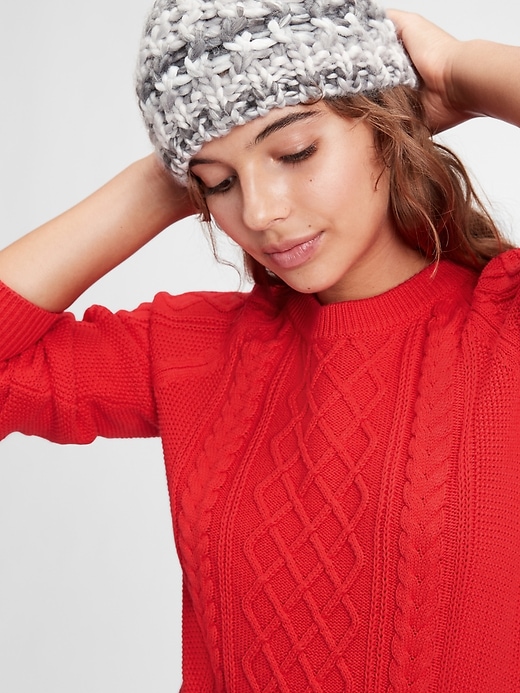 Image number 3 showing, Cable Knit Sweater
