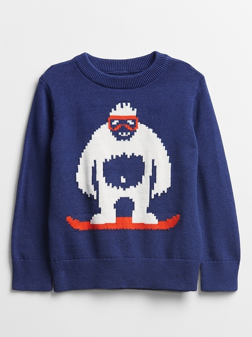 View large product image 1 of 1. Toddler Graphic Knit Sweater