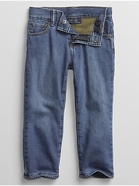 View large product image 3 of 3. Toddler Lined Straight Jeans