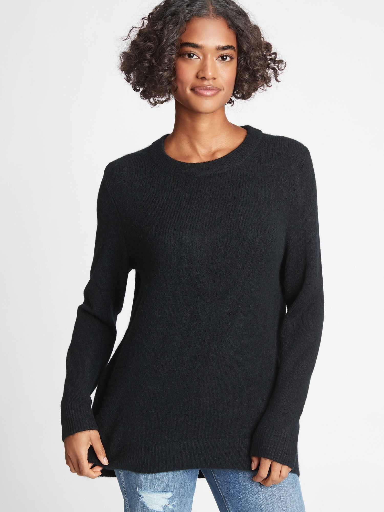 tunic crewneck sweatshirt gap