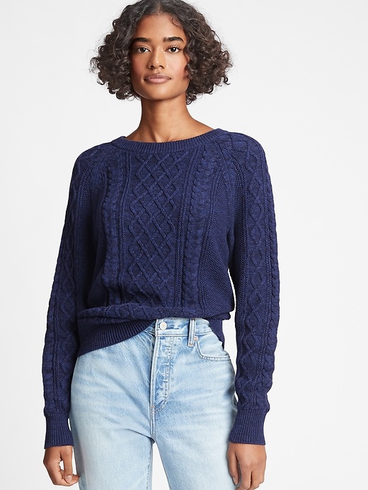 View large product image 1 of 1. Cable Knit Sweater
