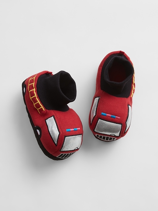 View large product image 1 of 1. babyGap Firetruck Slippers
