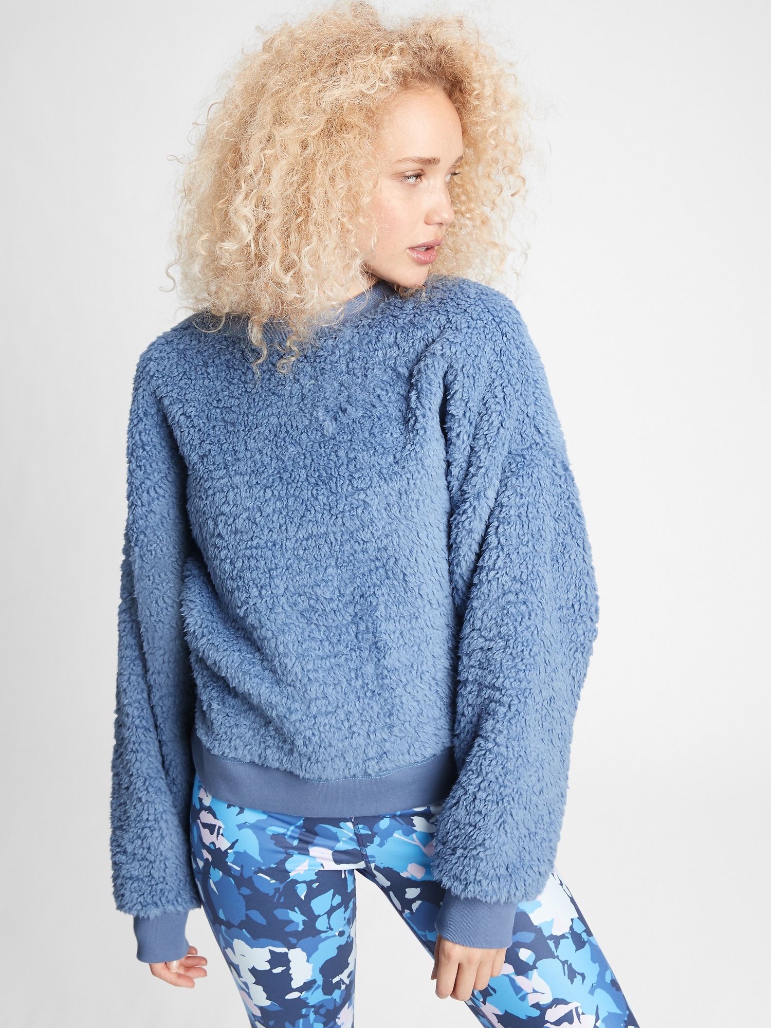 Sherpa Crewneck Sweatshirt Gap Factory