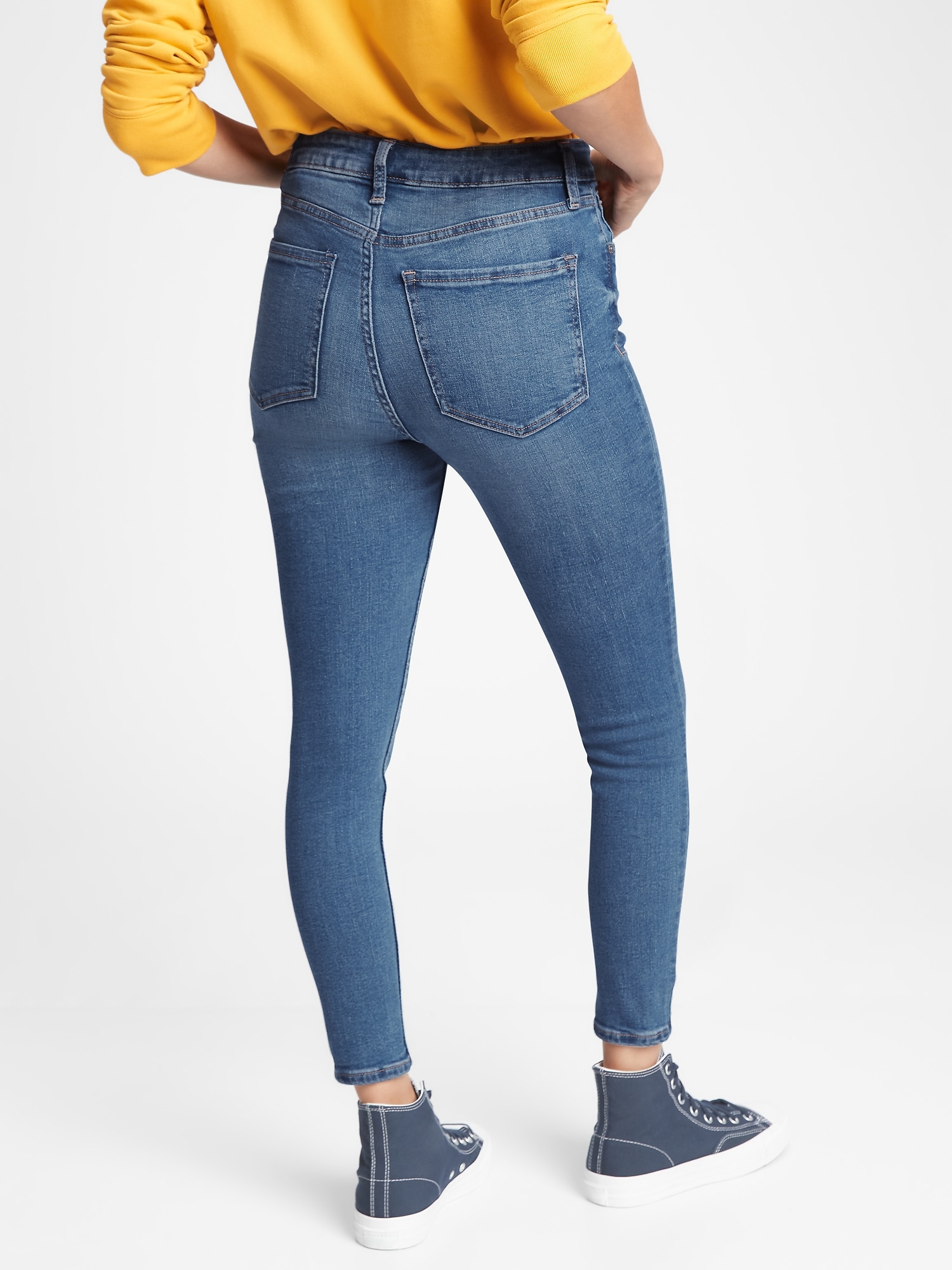 High rise universal legging jeans with button pockets Clearance