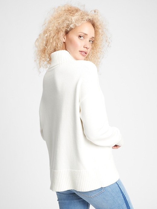 Image number 2 showing, Oversized Turtleneck Sweater