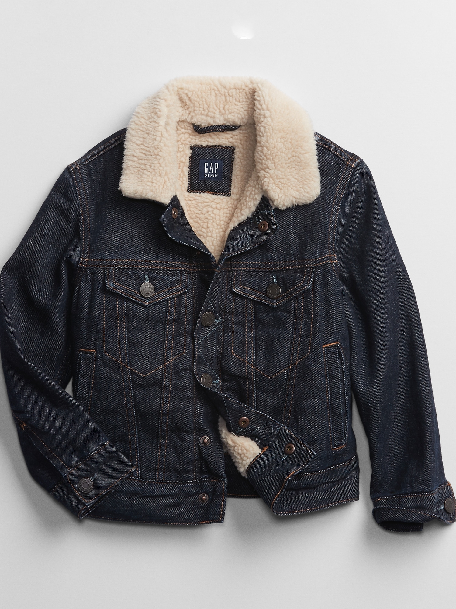 sherpa denim jacket kids