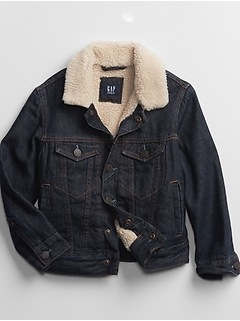 gap jean jacket sherpa