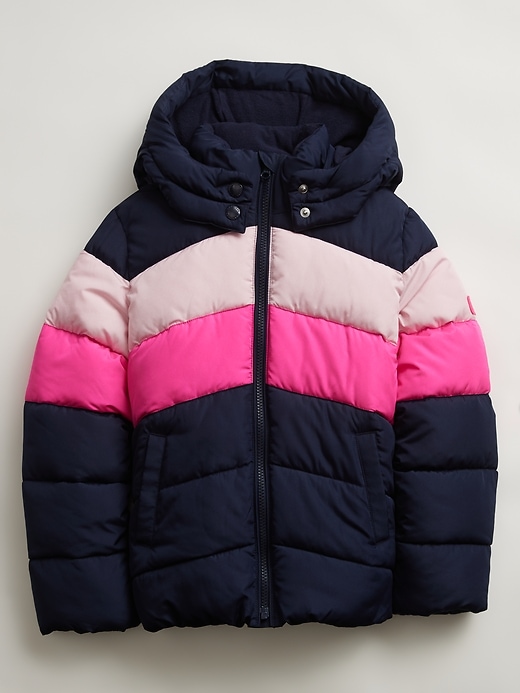 Image number 1 showing, Kids ColdControl Max Colorblock Puffer Jacket
