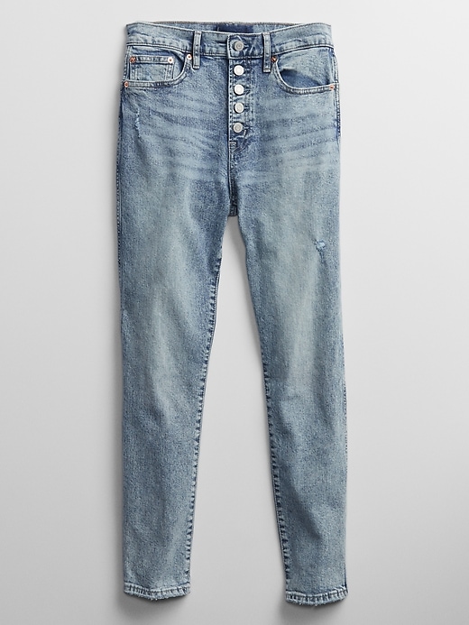 Image number 4 showing, High Rise Button-Fly Vintage Slim Jeans