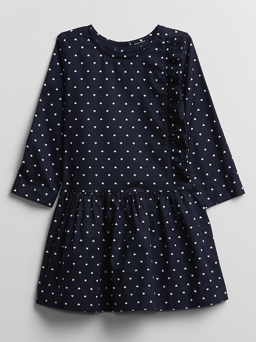 Image number 1 showing, Toddler Heart Ruffle Dress