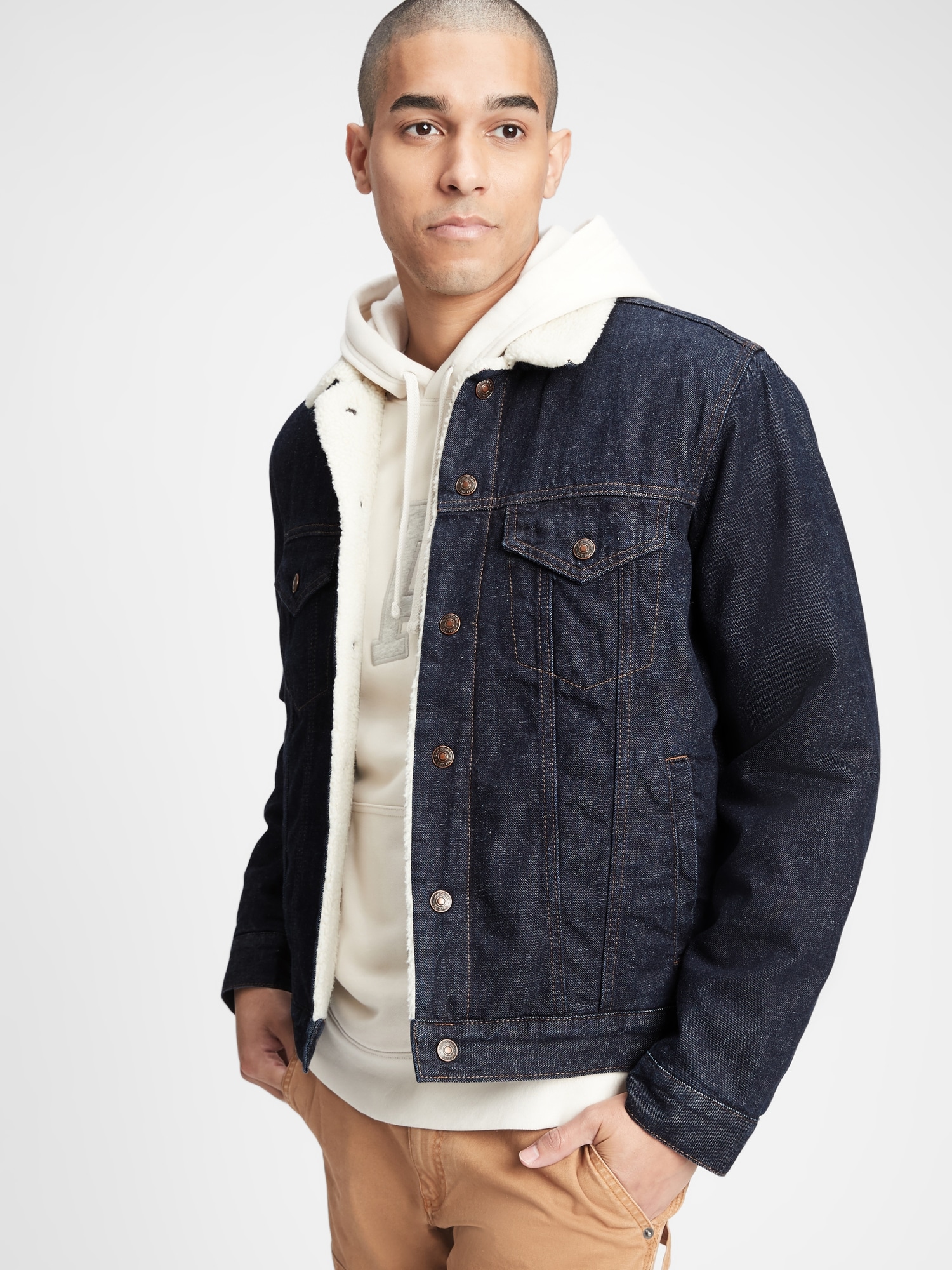 gap sherpa denim