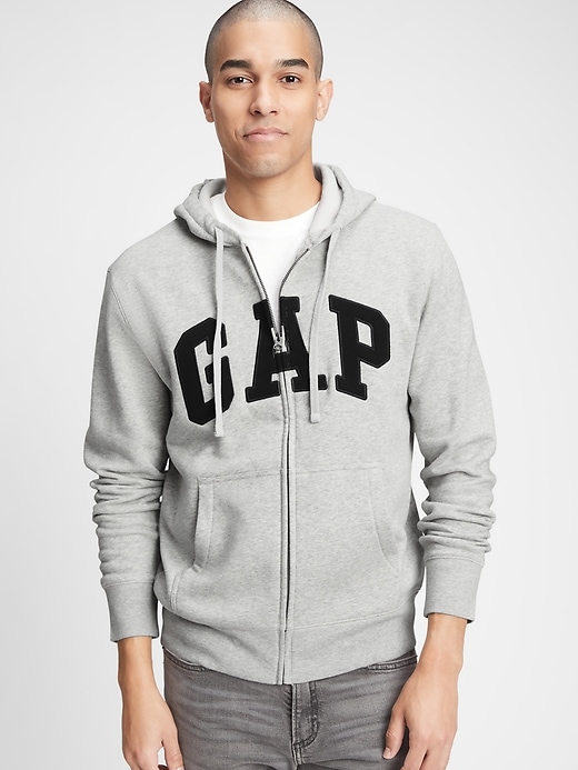 View large product image 1 of 1. Gap Logo Full-Zip Hoodie