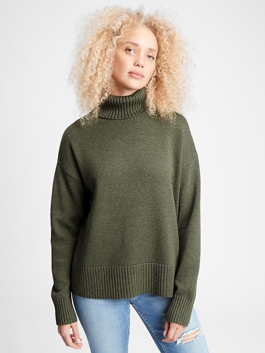 Image number 5 showing, Oversized Turtleneck Sweater