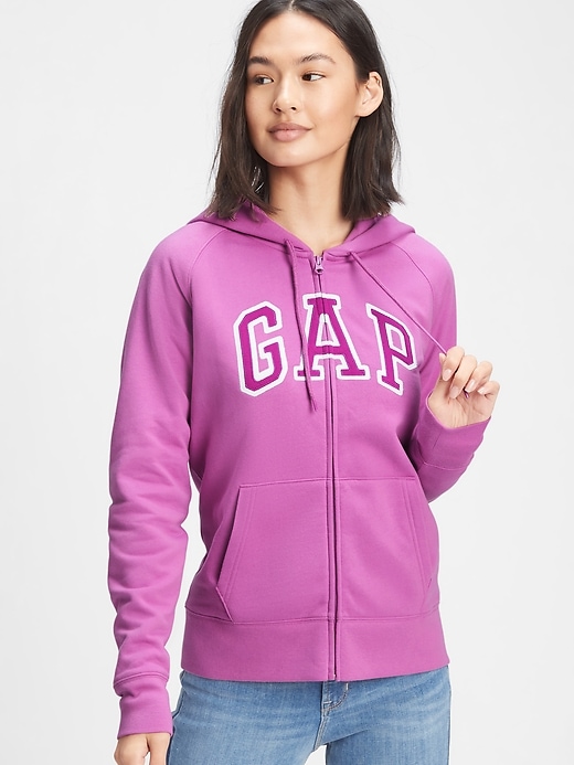 Image number 9 showing, Gap Logo Zip Hoodie In Fleece