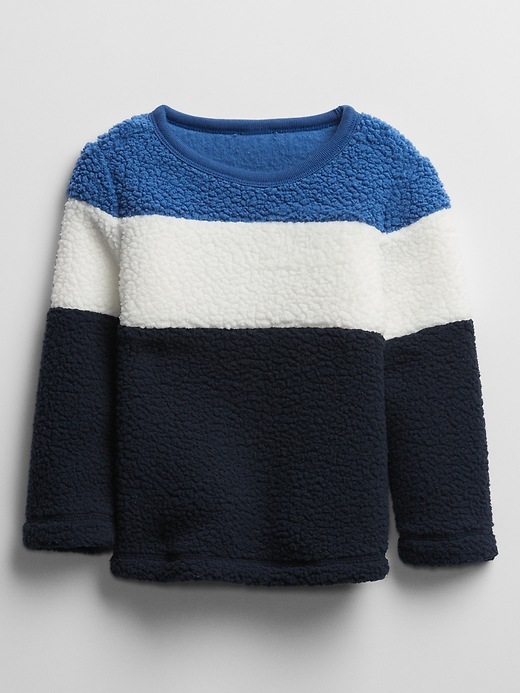 View large product image 1 of 1. Toddler Sherpa Crewneck Sweater