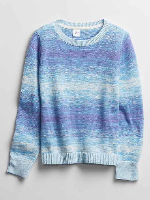 View large product image 1 of 1. Kids Ombre Crewneck Sweater