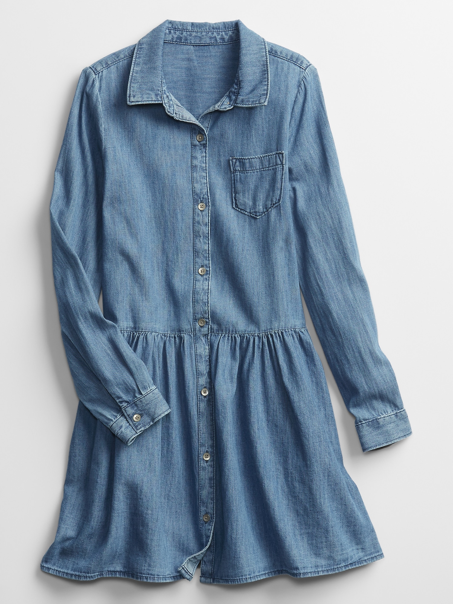 kids denim shirt dress