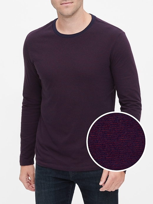 View large product image 1 of 1. Everyday Micro Stripe T-Shirt