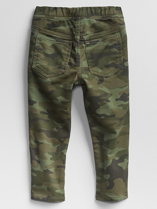 Image number 2 showing, Toddler Camo Slim Pull-On Jeans with Stretch