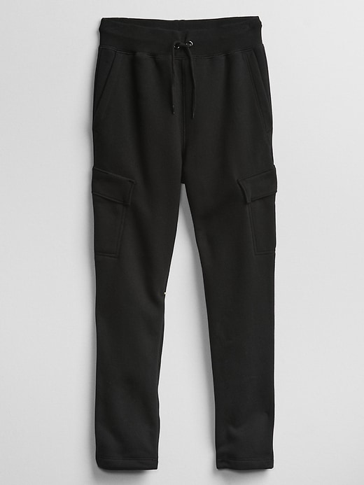 Image number 1 showing, Kids Fleece Cargo Pull-On Joggers