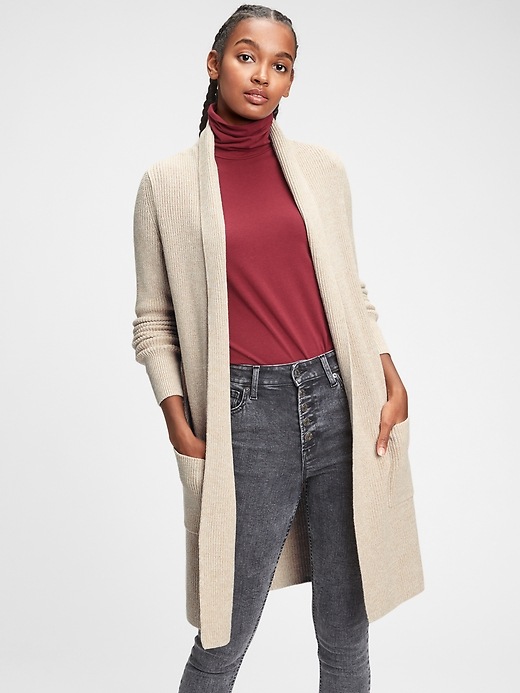 Image number 1 showing, Longline Cardigan Sweater