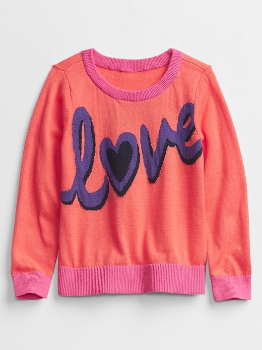 View large product image 1 of 1. Toddler Graphic Crewneck Sweater