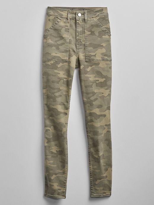 Image number 4 showing, High Rise Camo Universal Legging Jeans