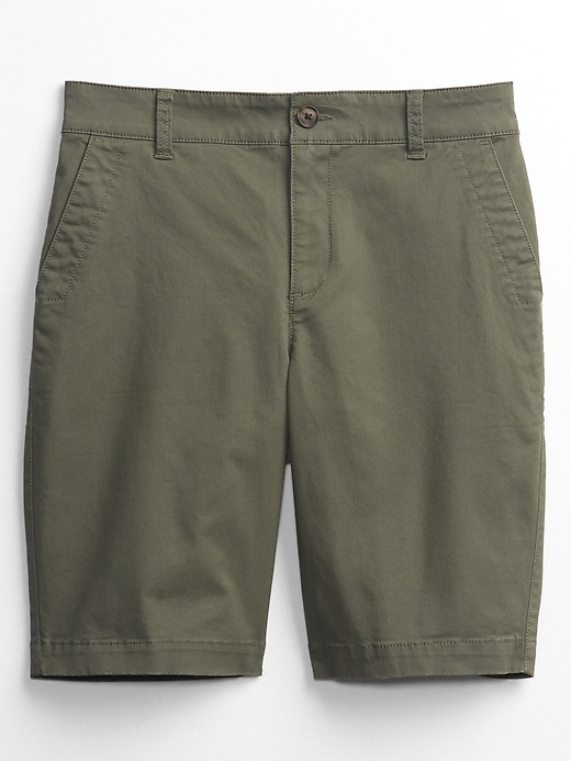 Image number 3 showing, 9'' Mid Rise Khaki Shorts