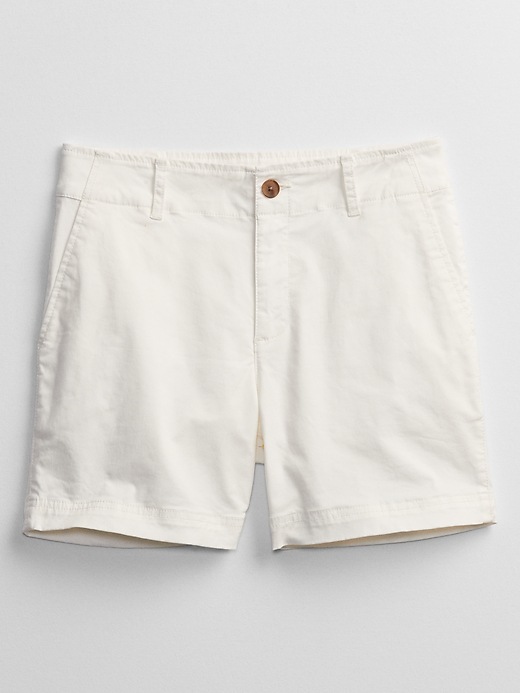 Image number 4 showing, 5'' Mid Rise Khaki Shorts with Washwell