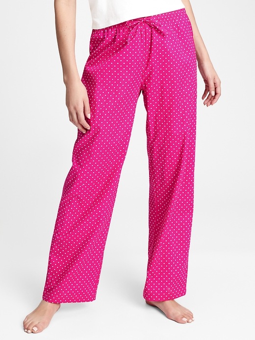 View large product image 1 of 1. Print Pants in Poplin