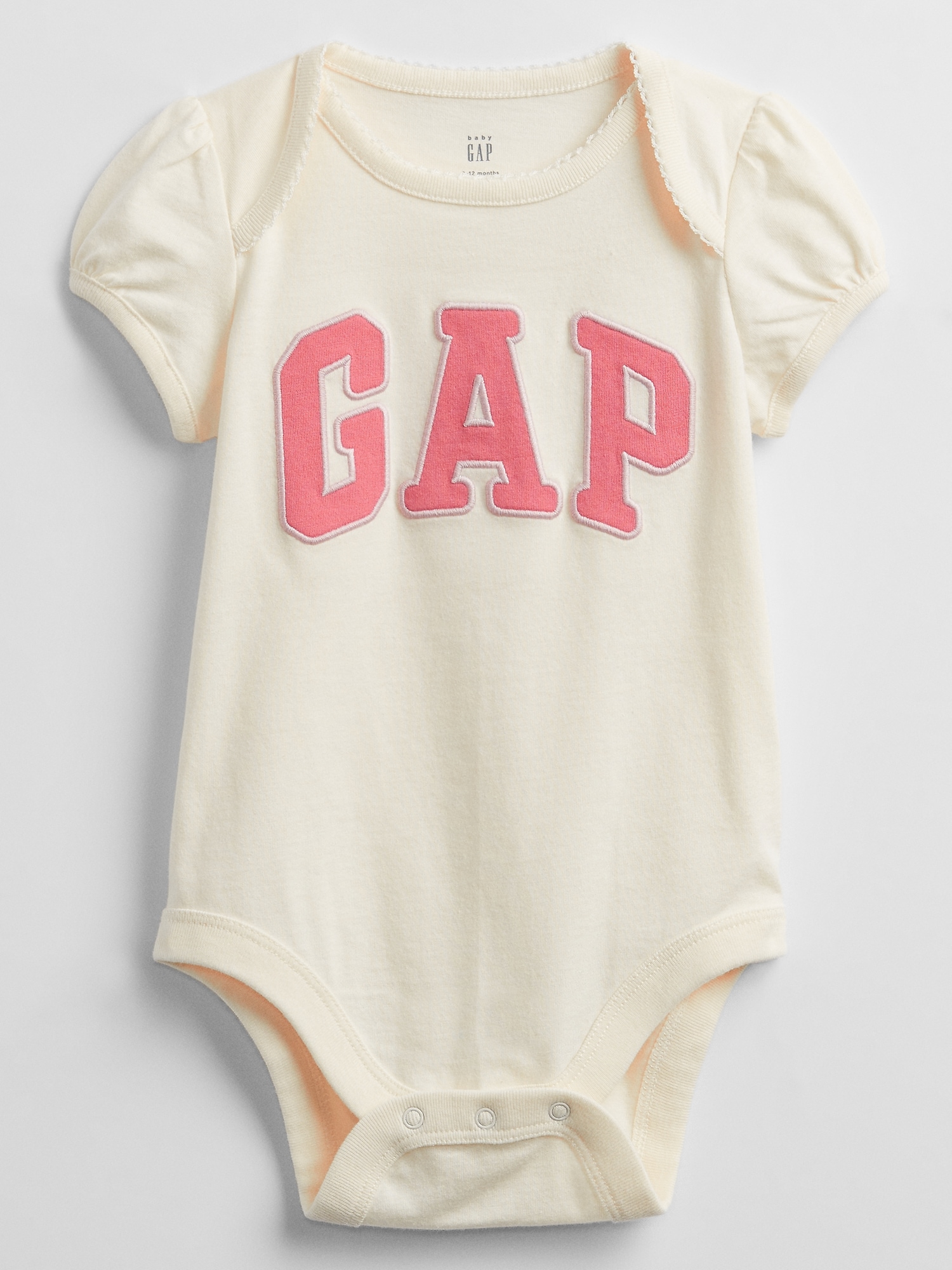 6-12 mo Baby Girls Gap Shirt New Size 3-6 Bodysuit; Short Sleeve; Bear; Pink 