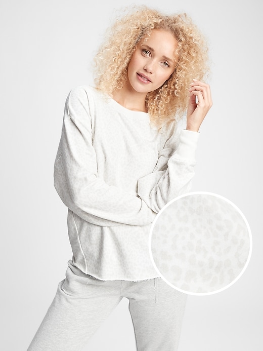 View large product image 1 of 1. Drapey-Sleeve Sweatshirt