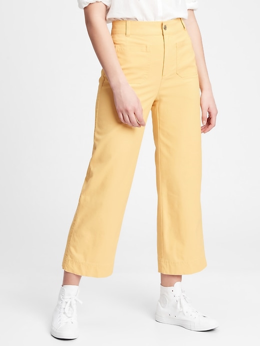 Image number 1 showing, High Rise Wide-Leg Pants