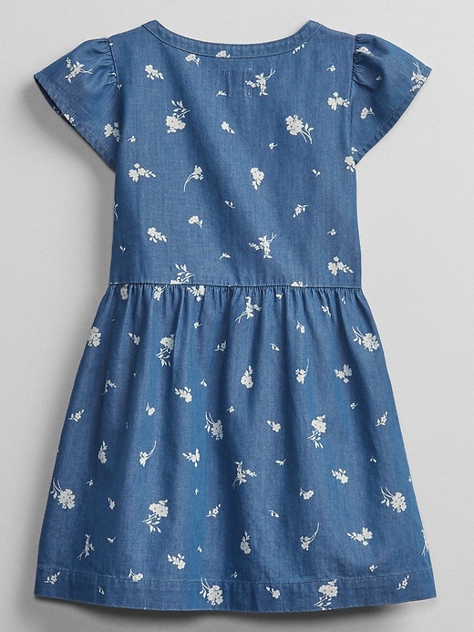 Image number 2 showing, Toddler Tie Shirt Dress