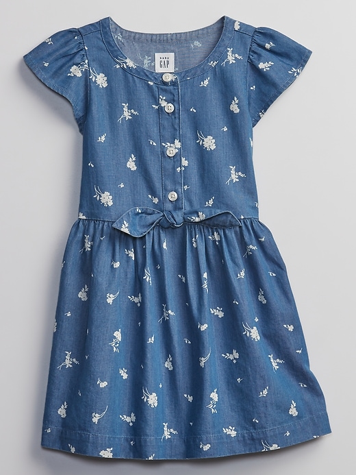 Image number 1 showing, Toddler Tie Shirt Dress