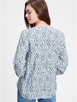 Zen Neck Print Top | Gap Factory