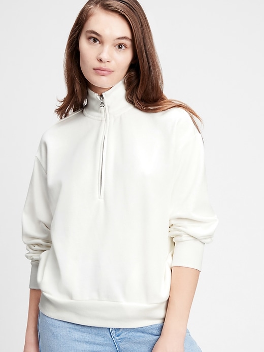 Image number 6 showing, Half-Zip Mockneck Sweatshirt