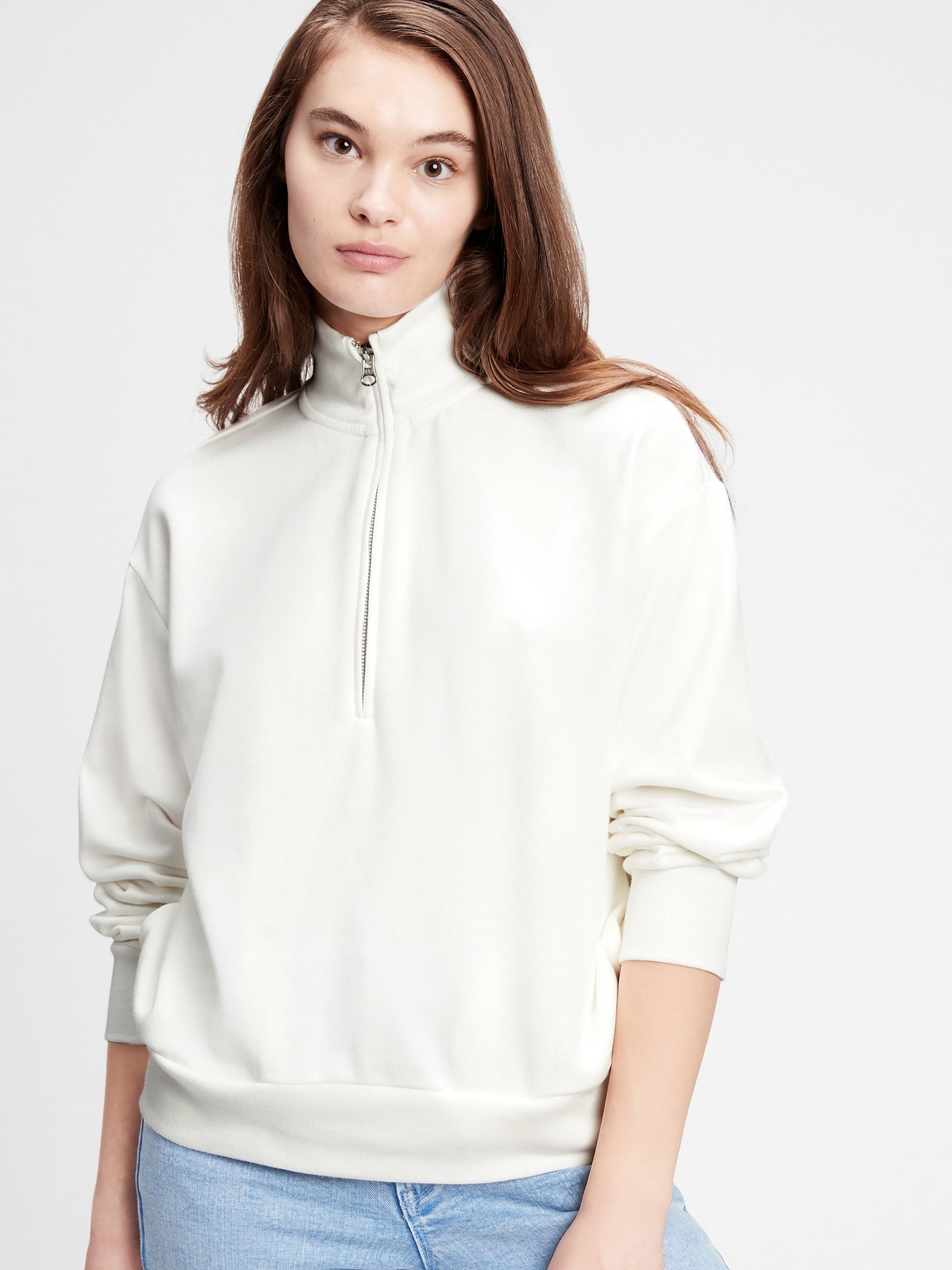 Half-Zip Mockneck Sweatshirt